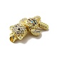 Brass Micro Pave Clear Cubic Zirconia Pendants(KK-G442-01G-02)-3