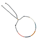 Glass Seed Beaded Slider Bracelet for Women(BJEW-BB7272750-G)-1