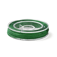 Nylon Thread for Jewelry Making, Dark Green, 0.8mm, about 7~9m/roll(NWIR-N001-0.8mm-30)
