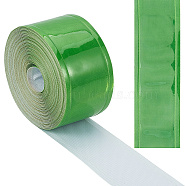 Gorgecraft PVC Reflective Tape, Sew on Tape, for Clothes, Worksuits, Rain Coats, Jackets, Green, 25x0.3mm(DIY-GF0007-51B)
