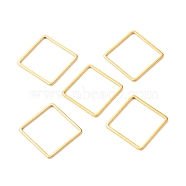 201 Stainless Steel Linking Rings, Square, Golden, 15.5x15.5x1mm(STAS-C030-08B-G)