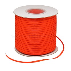 Polyester Grosgrain Ribbon for Gift Packing, Red, 1/8 inch(3.2mm), about 350yards/roll(320.04m/roll)(SRIB-D013-B-761)