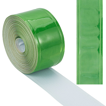 PVC Reflective Tape, Sew on Tape, for Clothes, Worksuits, Rain Coats, Jackets, Green, 25x0.3mm