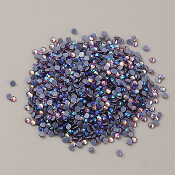 Glass Hotfix Rhinestone, Flat Back & Faceted, Half Round, Light Amethyst AB, SS10, 2.7~2.9x1.3mm, about 1440pcs/bag