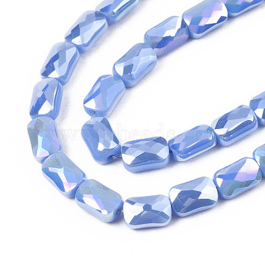 Electroplate Opaque Solid Color Glass Beads Strands(EGLA-N002-25-A05)-3