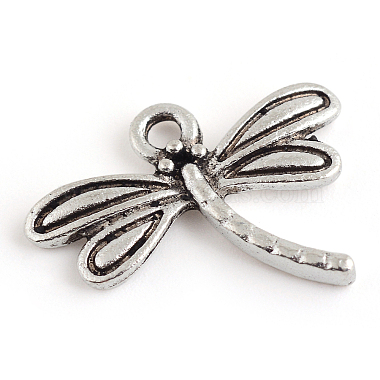 Antique Silver Dragonfly Alloy Pendants