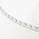 Серебристый алюминий обитый шнурок из искусственной замши(LW-D004-03-S)-2