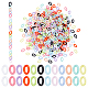 Elite 960Pcs 12 Color Opaque Acrylic Linking Rings(OACR-PH0001-81)-1