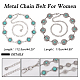 arricraft 2pcs 2 styles ceinture de chaîne à maillons en alliage avec perles en résine(AJEW-AR0001-64)-2