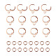 Brass Leverback Earring Findings(KK-TA0007-89RG)-2