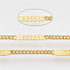 Soldered Brass Coated Iron Curb Chains(CH-T002-02G)-1