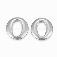 304 Stainless Steel Linking Rings, Oval, Stainless Steel Color, 20x18x2.5mm, Hole: 15x9mm(STAS-G179-29P)