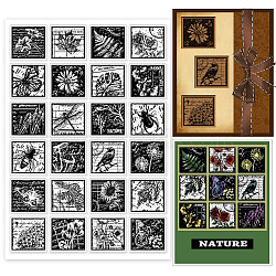PVC Stamps, for DIY Scrapbooking, Photo Album Decorative, Cards Making, Stamp Sheets, Film Frame, Insects, 21x14.8x0.3cm(DIY-WH0371-0099)