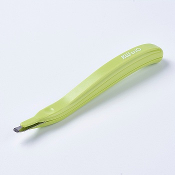 Plastic Staple Remover, with Metal Findings, Green Yellow, 150x15x17mm
