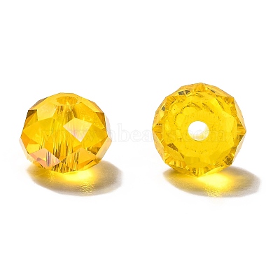 perles de verre rondelles à facettes(EGLA-X0003-8x6mm)-2