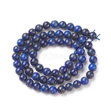 Natural Lapis Lazuli Beads Strands(G-G423-6mm-A)-2