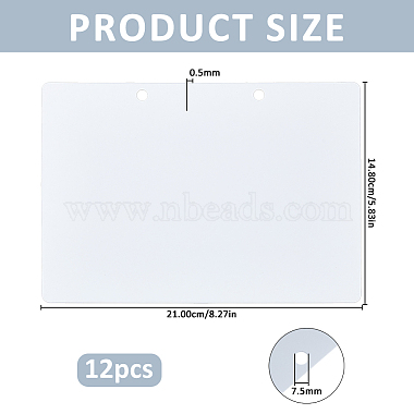 Erasable PVC Blank Hanging Hanger Chalkboard(AJEW-WH0410-280A)-2