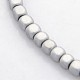 Electroplate Non-magnetic Synthetic Hematite Beads Strands(G-J212D-M)-3