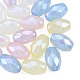 Rainbow Iridescent Plating Acrylic Beads(OACR-N010-076)-1