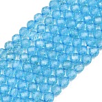 Natural Topaz Crystal Beads Strands, Round, Faceted, Grade AAA, 6mm, Hole: 0.8mm, about 62pcs/strand, 14.88''(37.8cm)(G-P514-A02-04-02)