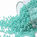 TOHO Round Seed Beads, Japanese Seed Beads, (920) Ceylon Light Sea Green, 11/0, 2.2mm, Hole: 0.8mm, about 1110pcs/10g(X-SEED-TR11-0920)