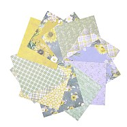 Scrapbook Paper Pad, for DIY Album Scrapbook, Greeting Card, Background Paper, Square, Colorful, Floral Pattern, 15.2x15.2x0.02cm, 12sheets/bag(DIY-G040-01A)