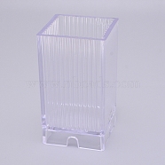 PC Plastic Candle Mold, Rectangle, Clear, 58x58x102mm, Inner Size: 50x50mm(DIY-WH0195-05)