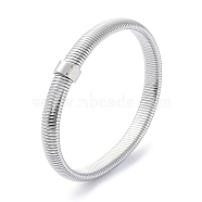 Non-Tarnish 304 Stainless Steel Bangles, Stainless Steel Color, 3/8 inch(0.95cm), Inner Diameter: 2-1/4 inch(5.7cm)(BJEW-G700-02P)