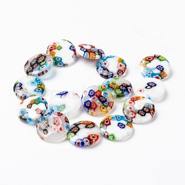 Handmade Millefiori Glass Beads Strands(LK140)-4