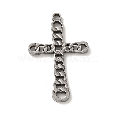 Stainless Steel Color Cross 304 Stainless Steel Pendants