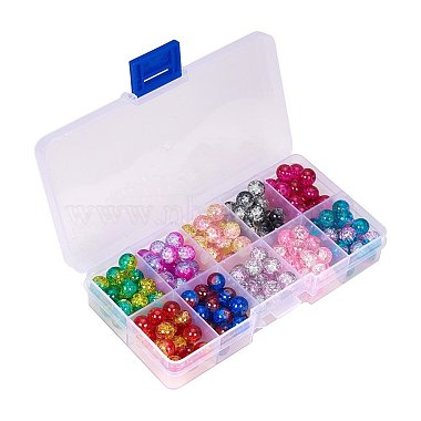 10 Colors Round Transparent Crackle Glass Beads(CCG-YW0001-B)-2
