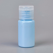 Macaron Color Empty Flip Cap Plastic Bottle Container, For Travel Liquid Cosmetic Sample Bottles, Sky Blue, 5.7x2.3cm, Capacity: 10ml(MRMJ-WH0025-A-03)