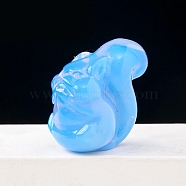Opalite Display Decorations, for Home Decoration, Squirrel, 27x29mm(DJEW-PW0011-07M)