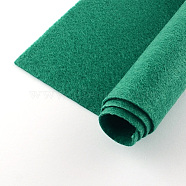 Non Woven Fabric Embroidery Needle Felt for DIY Crafts, Square, Green, 298~300x298~300x1mm(X-DIY-Q007-20)