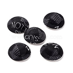 Cloth Cap Crafts Decoration, for DIY Jewelry Crafts Earring Necklace Hair Clip Decoration, Black, 3.5x1.2cm(FIND-E026-07H)