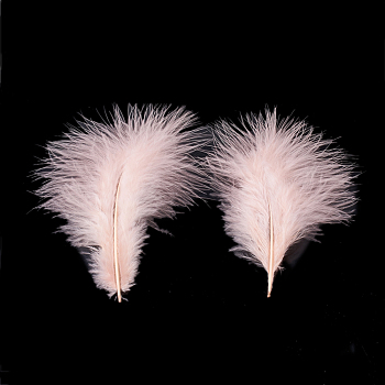 Fashion Feather Costume Accessories, Misty Rose, 120~190x30~56mm, about 400~500pcs/bag
