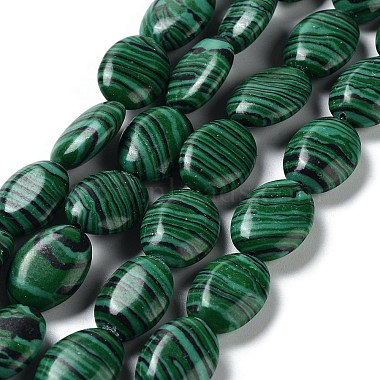 Oval Malachite Beads