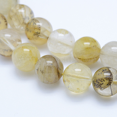 perles de quartz dendritiques naturelles(G-J373-01-12mm)-3