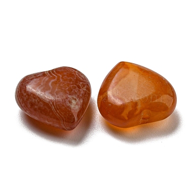 perles naturelles en agate rouge(G-B050-17)-2