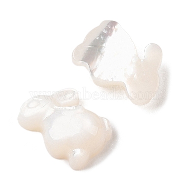 Natural White Shell Carved Cabochons(SSHEL-C012-18)-2