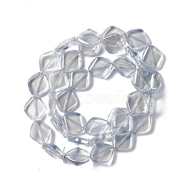 Chapelets de perles en verre galvanoplastique(EGLA-L032-PL03)-2