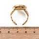 Spiral 304 Stainless Steel Cuff Ring Components(STAS-P454-02E-G)-3