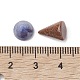 Natural & Synthetic Mixed Gemstone Circular Cone Ornament(G-K359-01B)-4