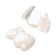 Natural White Shell Carved Cabochons(SSHEL-C012-18)-2