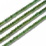 Natural Green Diopside Beads Strands, Round, Faceted, 2mm, Hole: 0.3mm, about 203pcs/strand, 15.75 inch (40cm)(G-A178-B02-2mm)