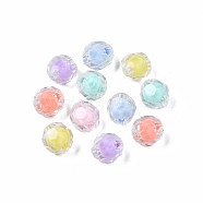 Transparent Acrylic Beads, Bead in Bead, Round, Mixed Color, 10x9mm, Hole: 2mm, about 1000pcs/500g(TACR-S135-009)
