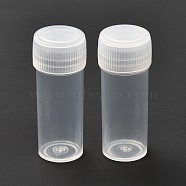 Plastic Essential Oil Empty Roller Ball Bottle, with PP Plastic Caps, Clear, 4.15x1.55cm, Capacity: 5ml(0.17 fl. oz)(MRMJ-P011-01)