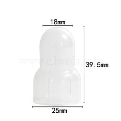 Plastic Bottle Caps, White, 39.5x25mm(DIY-WH0146-26)