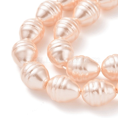 Electroplate Shell Pearl Beads Strands(BSHE-O019-02F)-2