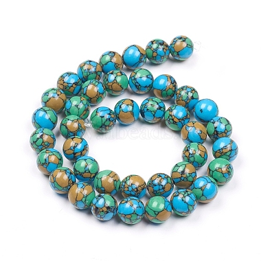 Synthetic Turquoise Beads Strands(X-TURQ-G832-04-4mm)-2